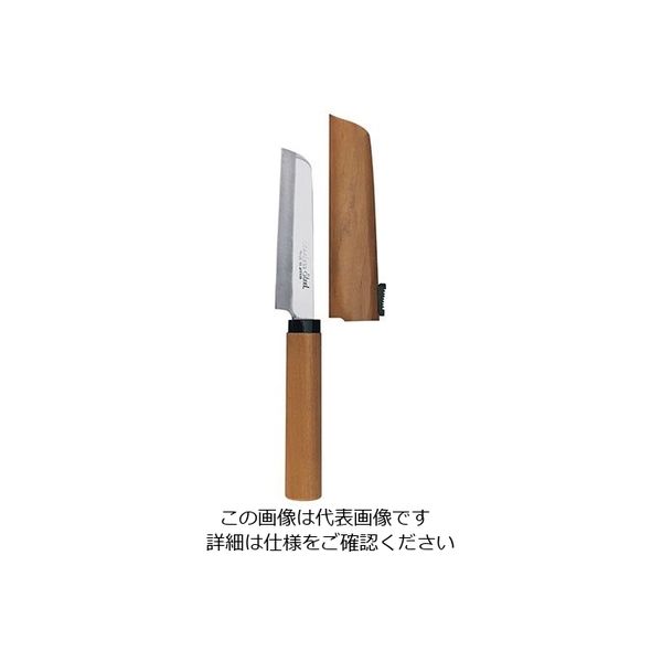 インテックカネキ ストッパー付フルーツナイフ 角丸 No.100 1個 63-5692-07（直送品）