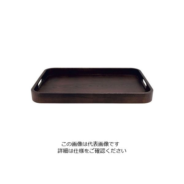 薗部産業 きなり 隅丸長手盆(ウレタン塗装) 3715 1個 63-5697-89（直送品）