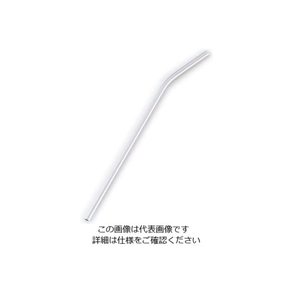 片力商事 カラール アルミストロー(曲がり) シルバー 63-5698-54 1個（直送品）