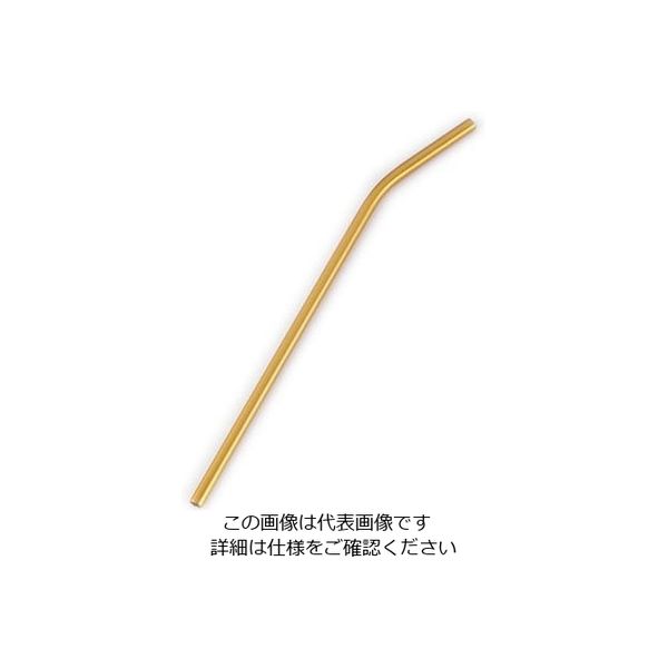片力商事 カラール アルミストロー(曲がり) ゴールド 63-5698-55 1個（直送品）