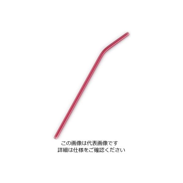 片力商事 カラール アルミストロー(曲がり) レッド 63-5698-56 1個（直送品）