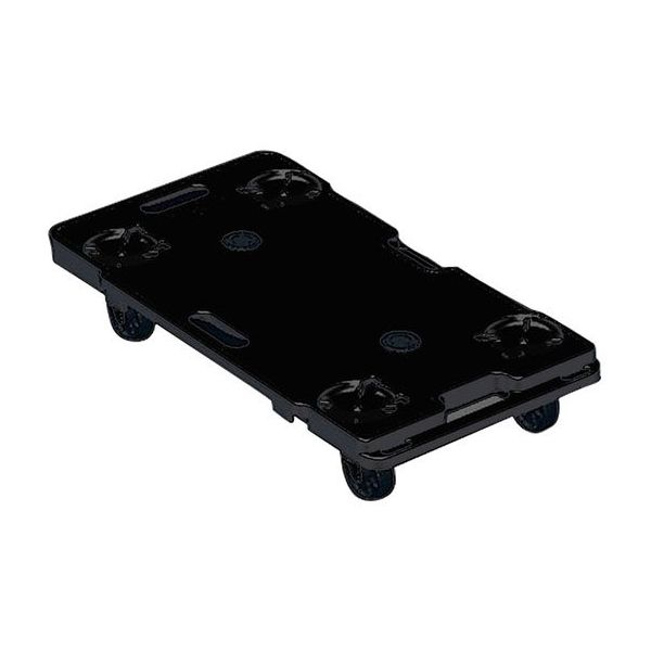 遠藤商事 タイキャリー(ナイロン車) ブラック TR-75 1個 63-5700-86（直送品）