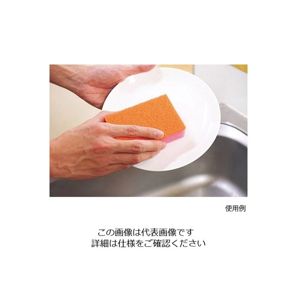 キクロン キクロンPRO スポンジたわし ソフト ピンク B-610 1個 63-5703-53（直送品）