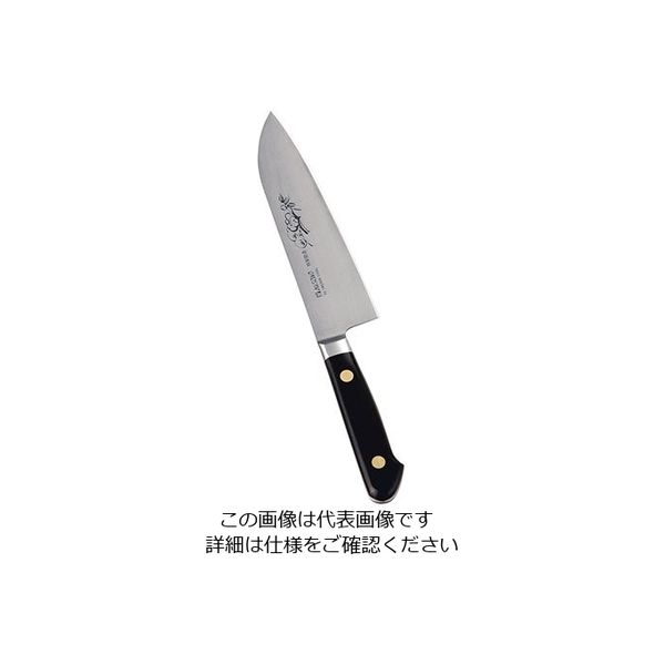 ミソノ刃物 ミソノ・スウェーデン鋼(花彫刻入) 三徳包丁 18cm No.181M 1個 63-5693-06（直送品）