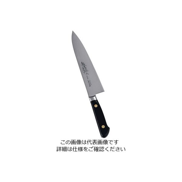 ミソノ刃物 ミソノ・スウェーデン鋼(花彫刻入) 牛刀 18cm No.111M 1個 63-5693-07（直送品）