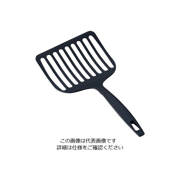 アルティス ホームシェフ しなるワイドターナー ブラック 63-5695-27 1個（直送品）