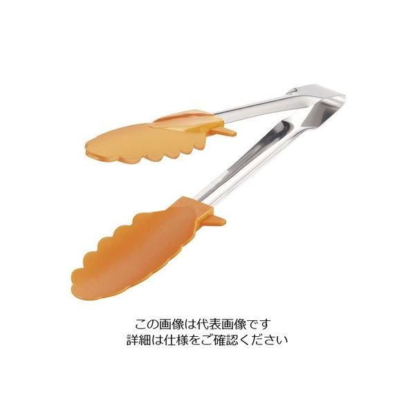 遠藤商事 66 ナイロントング 18cm オレンジ 63-5696-39 1個（直送品）