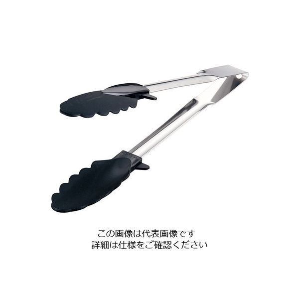 遠藤商事 66 ナイロントング 24cm ブラック 63-5696-40 1個（直送品）