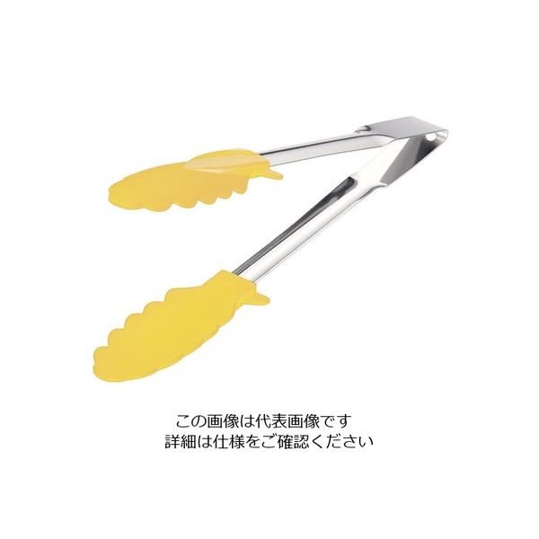 遠藤商事 66 ナイロントング 24cm イエロー 63-5696-42 1個（直送品）