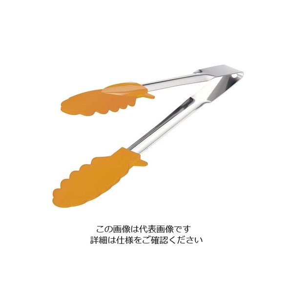 遠藤商事 66 ナイロントング 24cm オレンジ 63-5696-43 1個（直送品）