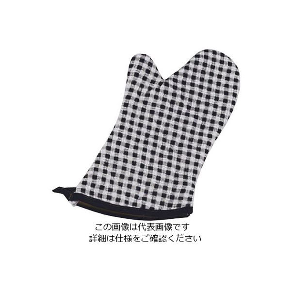遠藤商事 チェック布製オーブンミット（左右1組）