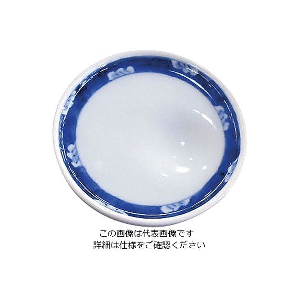 遠藤商事 マルチ小皿 渕濃花散し 21207-371 1個 63-5713-89（直送品）