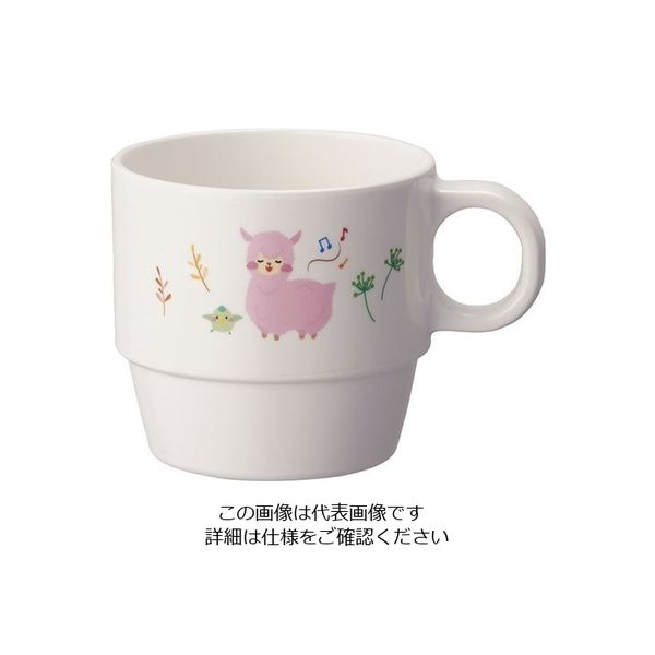 台和 メラミン食器 アルパカーナ 白 手付きカップ MN130ALW 1個 63-5715-14（直送品）