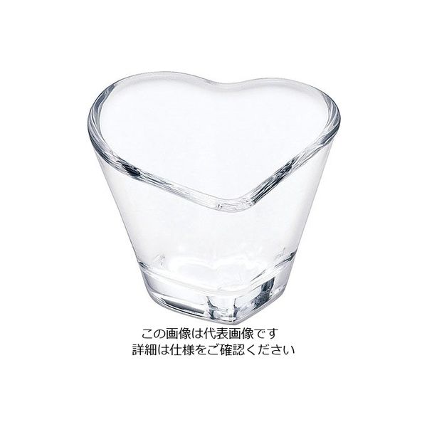東洋佐々木ガラス 花かざり ハートカップ 6個入 P-20302 1セット(6個) 63-5715-85（直送品）