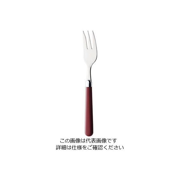 高桑金属 トラッドカトラリー レッド ケーキフォーク 63-5707-80 1個（直送品）