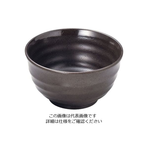 マイン メラミンウェア 茶 飯器 大 M11-578 1個 63-5717-30（直送品）