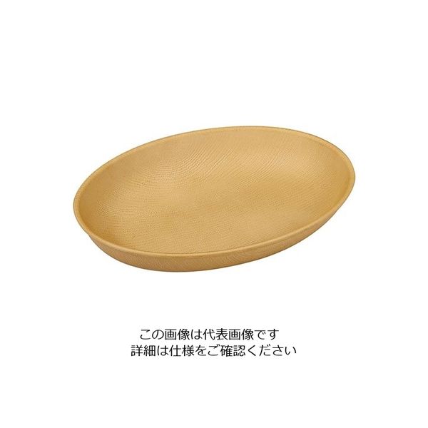 遠藤商事 WOOD オーバル 230×170 ナチュラル 63-5717-64 1個（直送品）