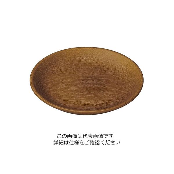 遠藤商事 WOOD ワンプレート 15cm ブラウン 63-5717-93 1個（直送品）