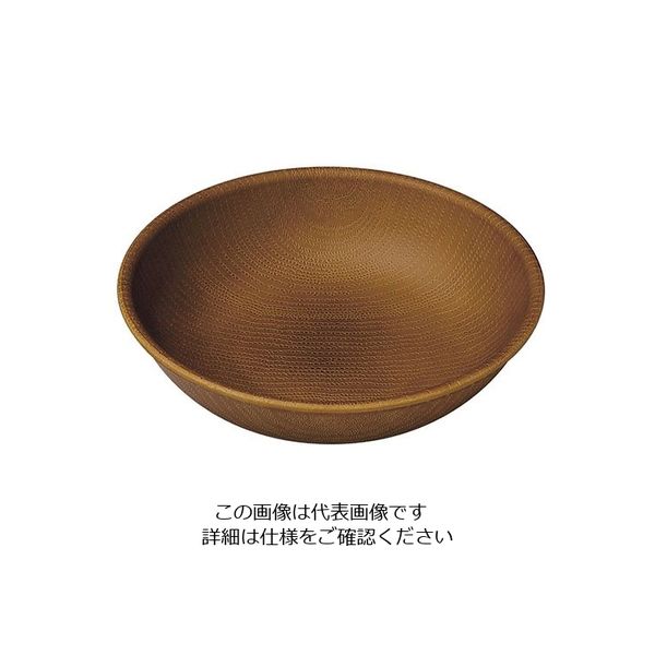 遠藤商事 WOOD ラウンドプレート 13.5cm ブラウン 63-5717-96 1個（直送品）