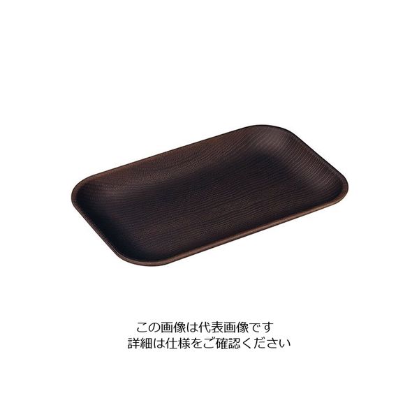 遠藤商事 WOOD スクウェア 230×145 ダークブラウン 63-5718-85 1個（直送品）
