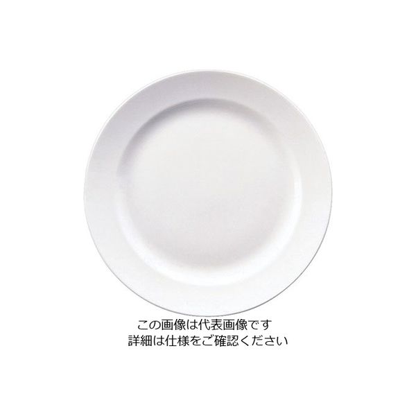 ウェッジウッド ホワイトコノート フラットプレート 23cm 3107 1個 63-5719-62（直送品）