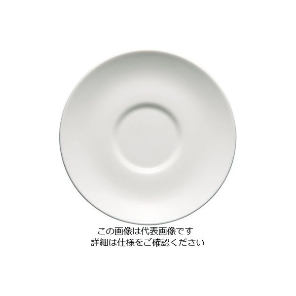 ウェッジウッド ホワイトコノート スープソーサー 16.5cm 3330 1個 63-5719-65（直送品）