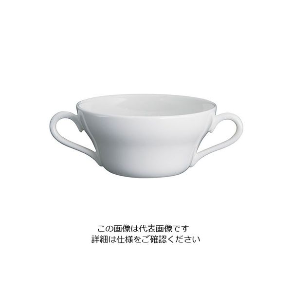 ウェッジウッド ホワイトコノート スープカップ手付 240cc 3300 1個 63-5719-72（直送品）