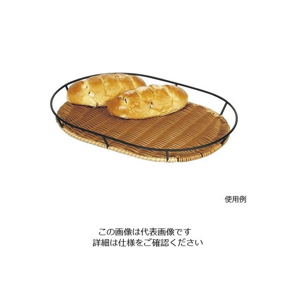 よし与工房 黒枠付プラタンすのこ 楕円 PP-2840-RC 1個 63-5722-37（直送品）