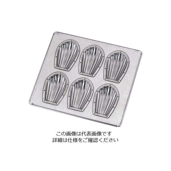 遠藤商事 シリコン加工 貝型天板 6ヶ取 63-5722-42 1個（直送品）