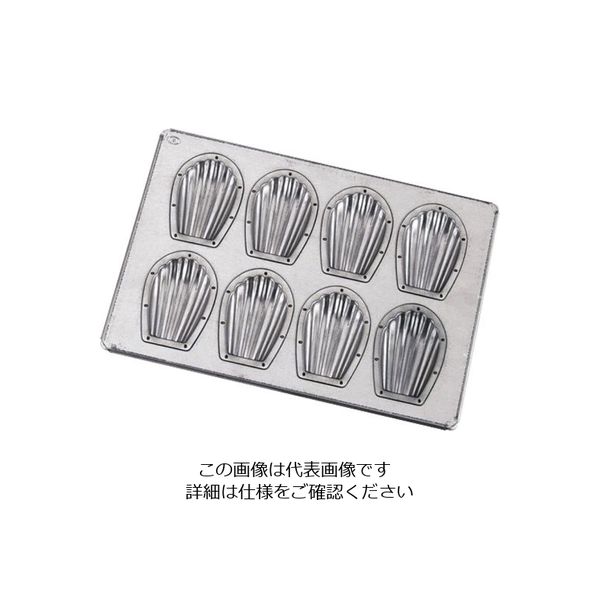 遠藤商事 シリコン加工 貝型天板 8ヶ取 63-5722-43 1個（直送品）