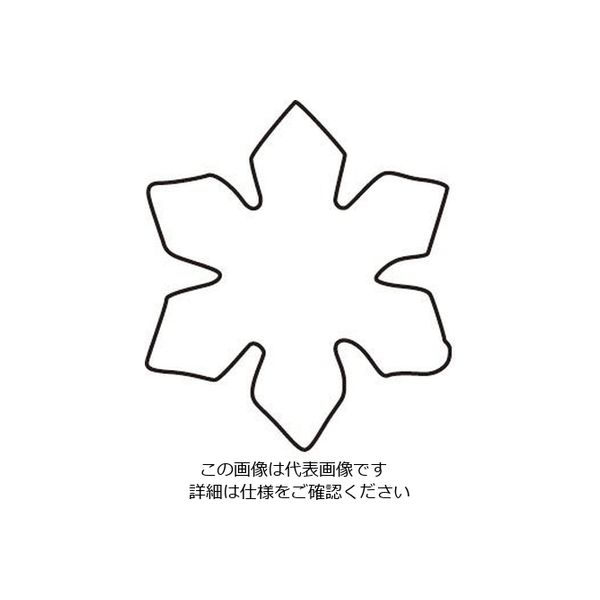 カンダ 生抜 3PC 雪の結晶 078159 1組 63-6526-54（直送品）