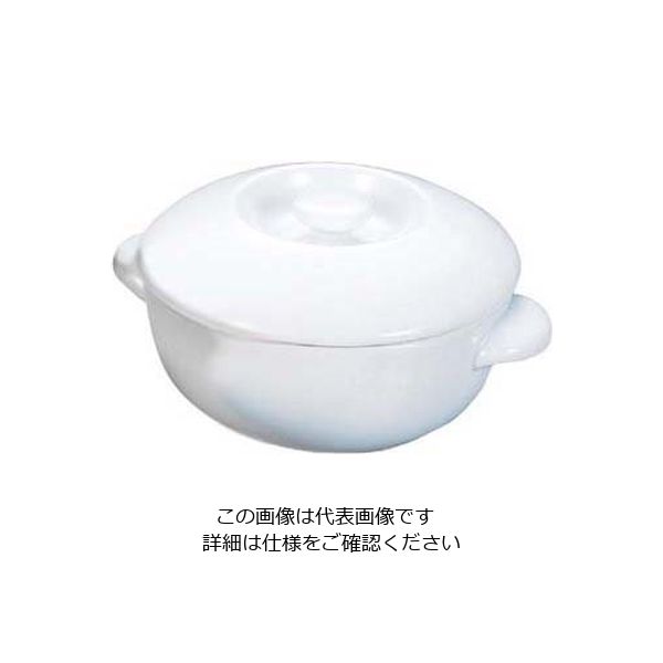 アズワン バウシャ 丸 キャセロール 蓋付 851ー50 ホワイト 63-7111-20 1個（直送品）