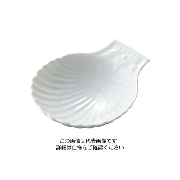 APILCO アピルコ ラウンドスカロップ シェルディッシュ CQ M5 Φ76 63-7111-51 1個（直送品）