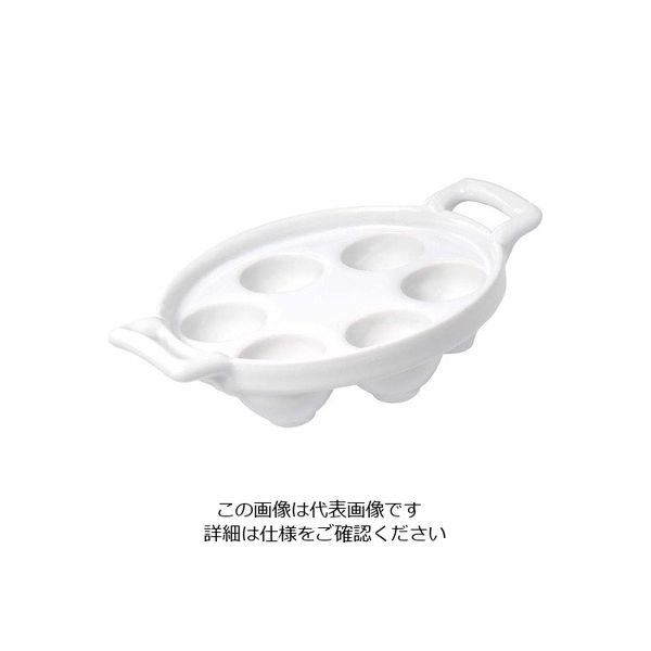 Revol レヴォル ベルキュイジーヌ エスカルゴプレート 6個取 ホワイト 614856 63-7111-67 1個（直送品）