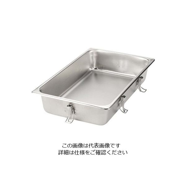 本間製作所 18ー8 シリコンパッキン付蓋用 テーブルパン本体 2/3 100mm 63-7113-44 1個（直送品）