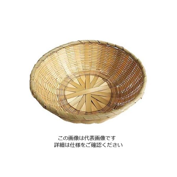 萬洋 竹 中華菜ザル 21cm 80-110C 1個 63-7120-68（直送品）