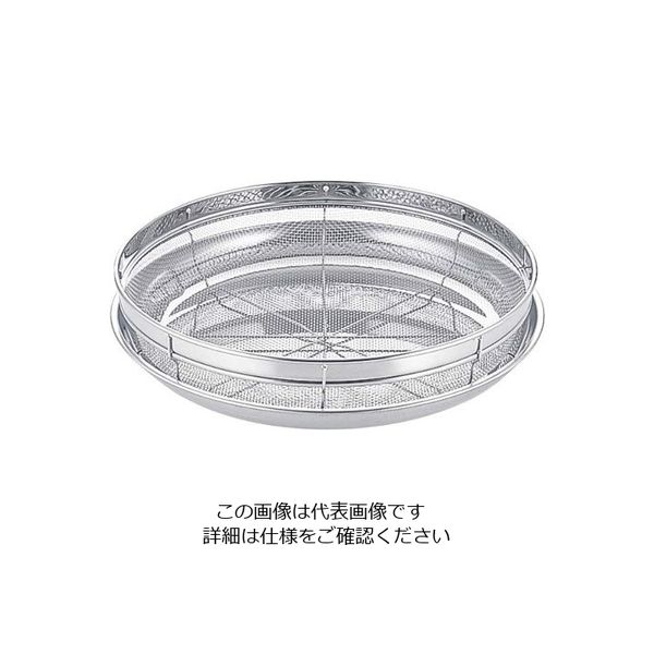 金伊工業 18ー8 浅ザル&トレーセット ネット入 19cm 63-7120-81 1セット（直送品）