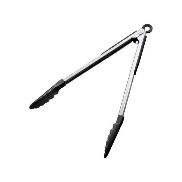 ジーエスホームプロダクツジャパン ナイロン 万能トング ロック付 12インチ 黒 KBーKE0119/BK 63-7126-87 1個（直送品）