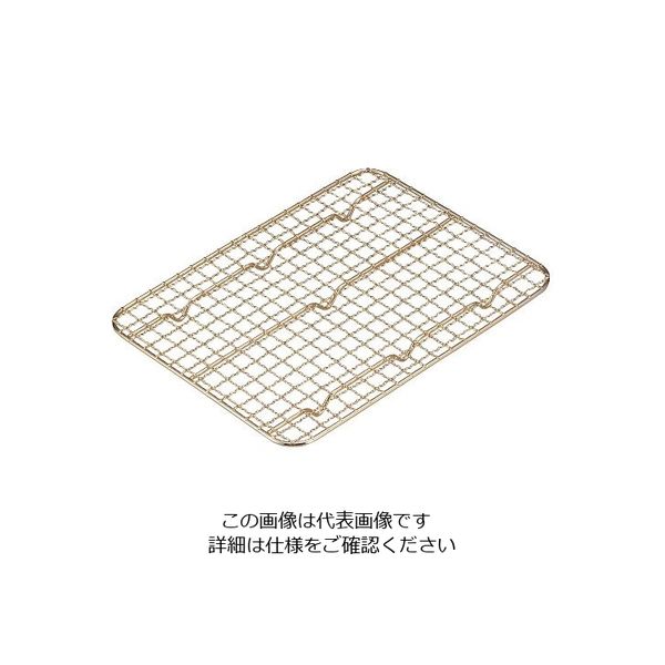 江部松商事 ステンレス 角バットアミ クリンプ目(金メッキ付)3枚取 63-7149-78 1個（直送品）