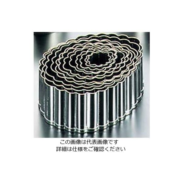 江部松商事 EBM 18ー0ステンレス パテ抜 木の葉 12pcsセット 63-7147-47 1セット(12個)（直送品）