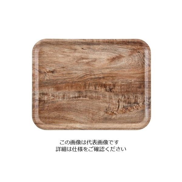 江部松商事 ヴィンテージウッド調トレー 艶消しノンスリップ MA2435E89 ライトオリーブ 63-7152-34 1個（直送品）