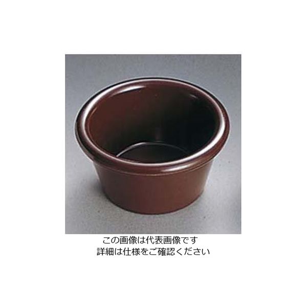 江部松商事 ジェスナーラメキン プレーン(メラミン)0396 ブラウン 6oz 63-7157-91 1個（直送品）