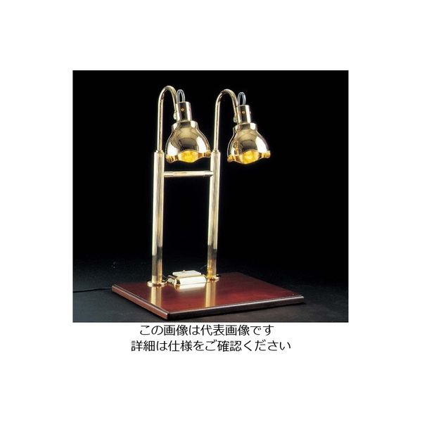 江部松商事 H ヒートランプ 2灯式 銀メッキクリアライト仕上 63-7160-10 1個（直送品）