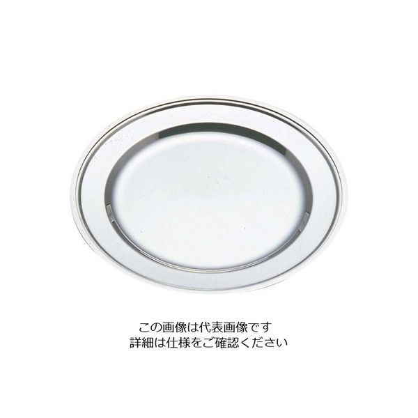 イケダ IKD 18-8 さざ波 丸皿 18インチ 63-7166-39 1個（直送品）