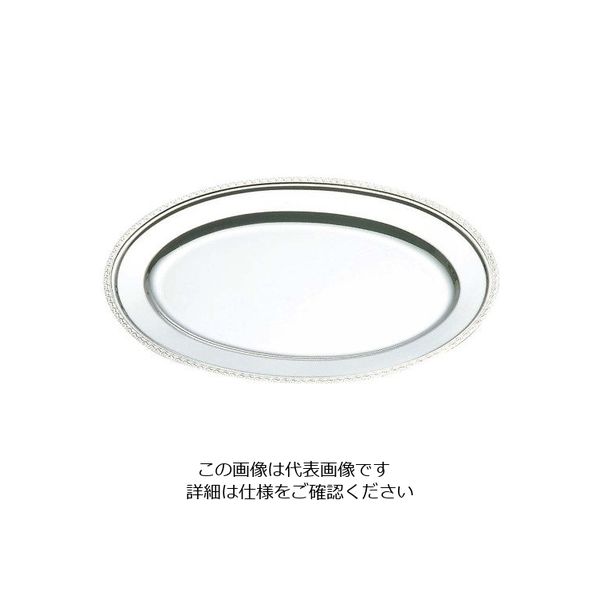 イケダ IKD 18ー8 さざ波 小判皿 24インチ 63-7166-50 1個（直送品）