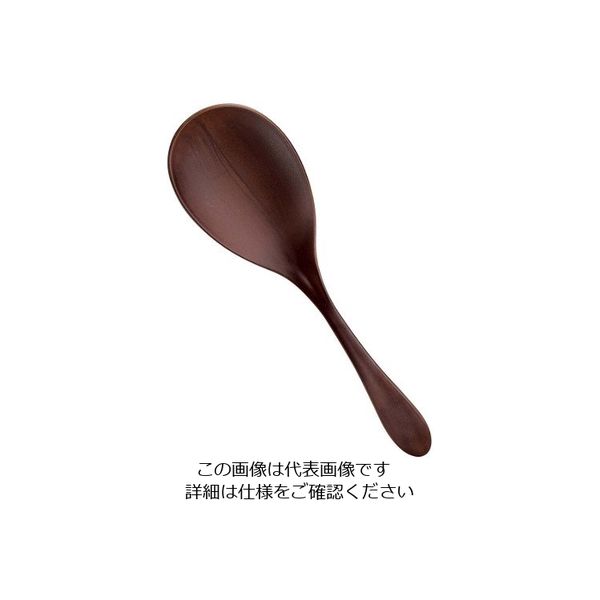 江部松商事 耐熱ビッグスプーン チーク刷毛目 1500433 63-7165-50 1個（直送品）