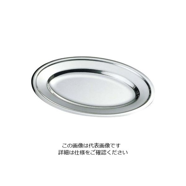 イケダ IKD 18ー8 ベビー 小判皿 模様無 8インチ 63-7166-57 1個（直送品）