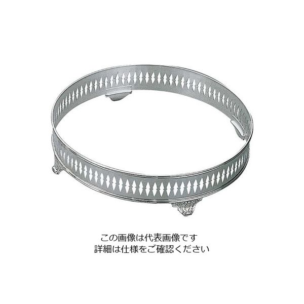 江部松商事 H 洋白 丸型 ビュッフェスタンド足付 20吋用 三種メッキ 63-7167-58 1個（直送品）