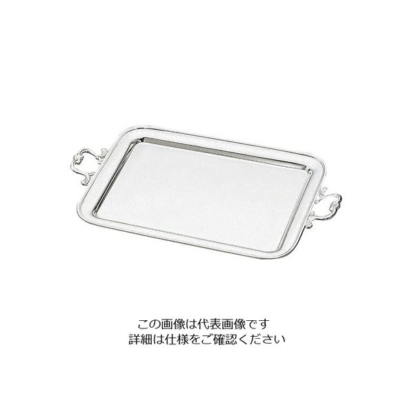 江部松商事 H 洋白 角盆 手付(唐草手)16インチ 三種メッキ 63-7167-84 1個（直送品）