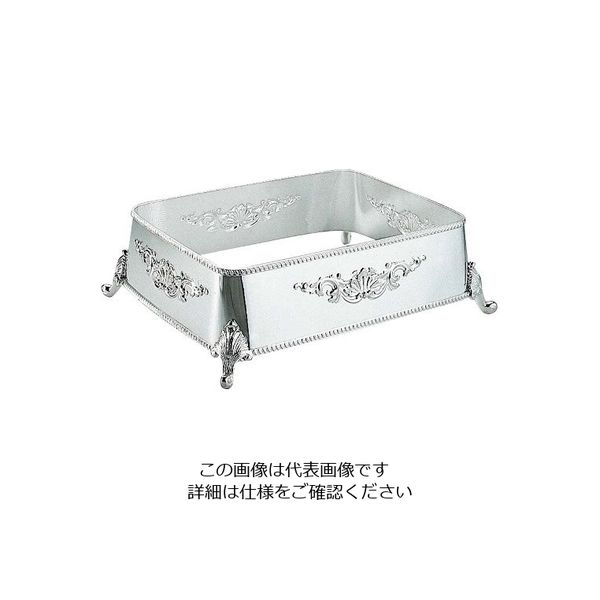 江部松商事 H 洋白 角盆飾台 22インチ用 三種メッキ 63-7168-01 1個（直送品）